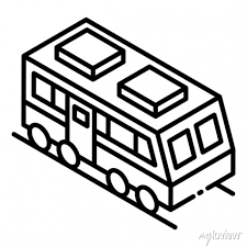 Train Track Icon Editable Vector