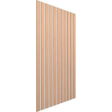 Ekena Millwork Sww55x94x0375al 94 H X 3 8 T Adjustable Wood Slat Wall Panel Kit W 4 W Slats Alder Contains 11 Slats