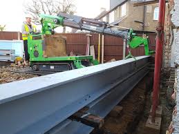 construction steel beam installation