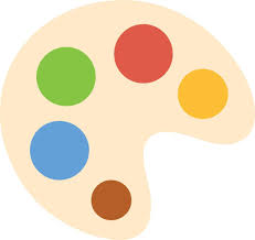 Color Palette Icon Vector Art Icons
