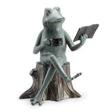 Joy Of Reading Frog Garden Statue 53024