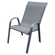 Stacking Patio Chair Colour Grey Rossy