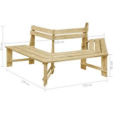 Garden Bench 240 Cm Impregnated