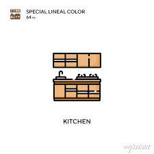 Kitchen Special Lineal Color Vector