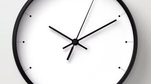 Simple Wall Clock Black And White