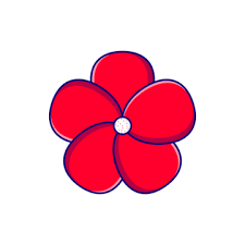 Red Flower Icon Png Images Vectors