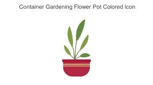 Flower Pots Icon Powerpoint