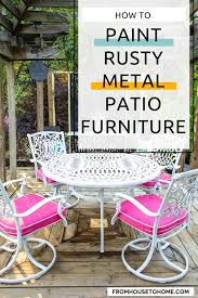 How To Paint Metal Patio Furniture