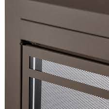 Uniflame Kendall Cabinet Style Fireplace Doors With Smoke Tempered Glass Large Oil Rubbed Bronze