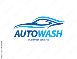 Automotive Car Wash Logo Design With