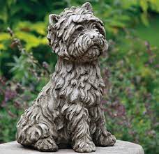 Gartenstatue West Highland Terrier Hund