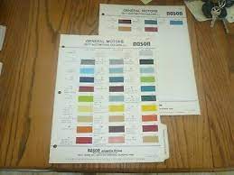 1977 Gm Nason Color Chip Paint Sample