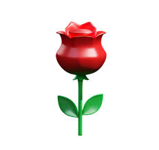 Red Rose Flower Plastic 3d Bouquet