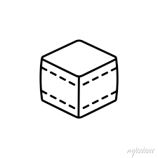 Cube Fabric Ottoman Pouf