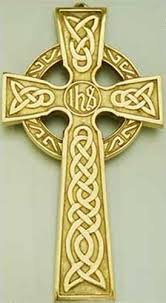 Celtic Wall Cross Brass Large