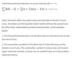 Solved Use Mathematical Induction To