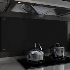 Kitchen Backsplash Black 120x50 Cm