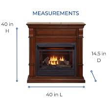 Dual Fuel Ventless Gas Fireplace