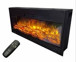 Steel Electric Fireplace 48 Inches With