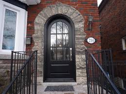 Arched Wood Door Toronto Fieldstone