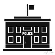 Police Building Icon Simple