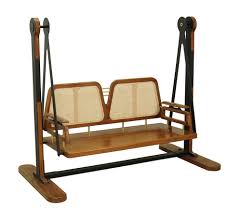 Sheesham Wood Cane Swing Chair