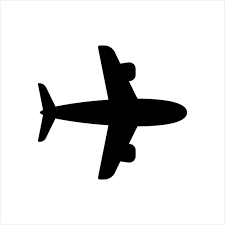 Airplane Vector Icon Simple Line