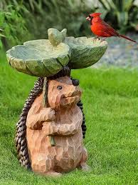1pc Garden Animal Statue Birds Feeder