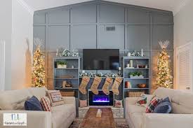 Tone Feature Wall And Electric Fireplace