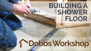 Building A Shower Floor From Scratch