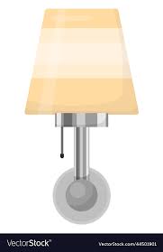 Electric Wall Lamp Icon Cartoon