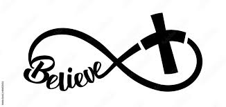 Infinity Sign Silhouette Cross Of