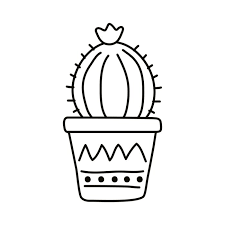 Cactus Mexican Plant Line Style Icon