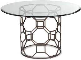 Central Round Glass Dining Table 120cm