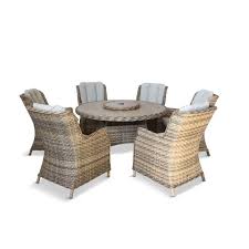 Notcutts Sicily 6 Seat Dining Set With