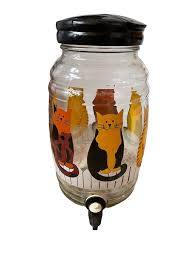 80s Cats On A Fence Drink Dispenser Tea