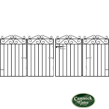 Bi Folding Metal Driveway Gates 3ft
