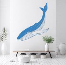 Humpback Whale Metal Wall Decor