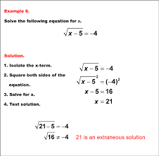 Math Example Solving Equations