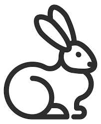 Rabbit Icon Bunny Symbol Linear Hare
