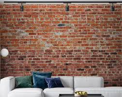 Red Brick Wallpaper Rustic Texture