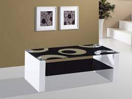 High Gloss Black Glass Coffee Table