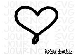 Heart Svg Curly Heart Svg
