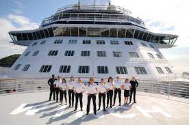 celebrity cruise ship sets sail with