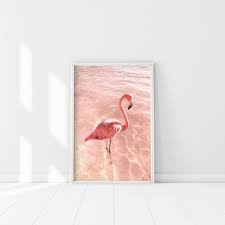 Pink Flamingo Print Tropical Blush