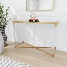 Large Rectangle Metal Console Table