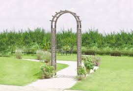 Veg Trug Wooden Garden Arch Grey