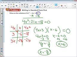 Lesson 9 4 Factoring To Solve Quadratic