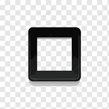 Black Square Wall Plate On A White