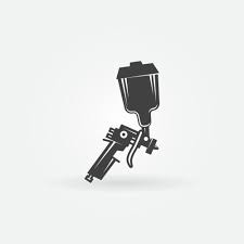 Paint Spray Gun Logo Vector Images